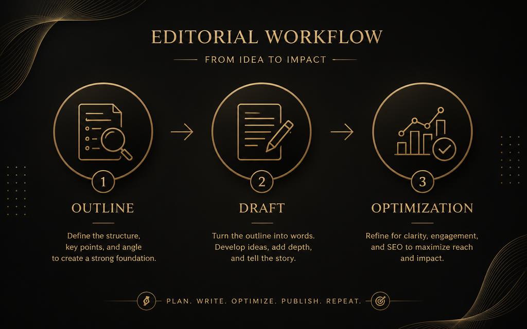 Workflow rédaction web SEO plan brief article optimisation mots clés sémantique titre meta description structure Hn liens internes relecture publication trafic organique expertseoparis speedizycom agence Paris